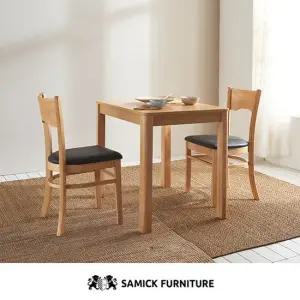 삼익가구 비엘라 2인용 원목 식탁세트의자2 착불)