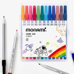 모나미 사인펜 슈퍼 12색