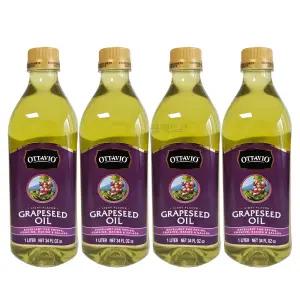 오타비오 포도씨유 1L X 4 발연점 높은 100프로 포도씨 식용유