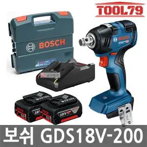 보쉬 GDS18V-200 충전임팩트렌치 18V 5.0Ah BL모터 12.7mm 핀홀렌치 소켓작업
