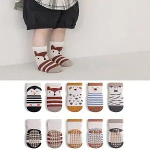 [보리보리/조이멀티]통통애니멀 유아미끄럼방지양말 5종1세트(S-L) 205110