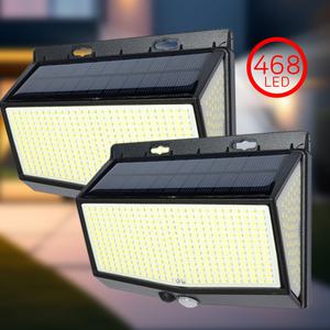 468구 LED 태양광 센서등 태양열 정원등 가로등 외부벽등 인체감지센서 LED 벽부등
