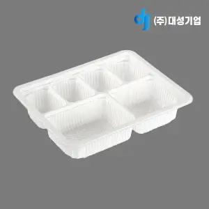 [쿡앤락][소량]미니도시락 6칸 백색/100EA