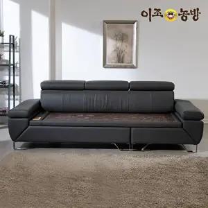 [이조농방][협탁증정]이조농방 틸렌트 천연가죽 칠보석판재 돌소파 3.5인용(스툴제외)