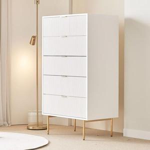 [NS홈쇼핑]아씨방가구 리온 템바보드 원목 속깊은 5단 서랍장 80cm[33509722]