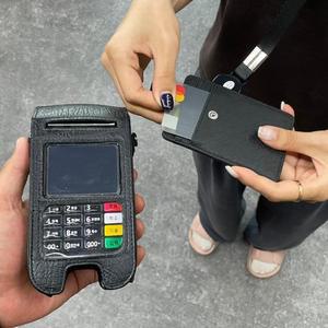 사원증 카드지갑 릴홀더 목걸이 케이스 블랙 목걸이카드지갑 사원증케이스