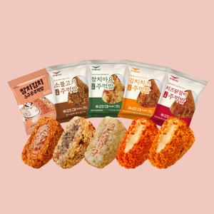 노릇하게 구운 주먹밥 100g 5종 20개 아침 어린이 간식 야식 캠핑 등산