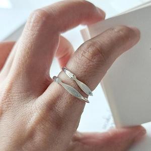 국산 silver 고퀄 92.5은 심플 물고기 무광스지 반지