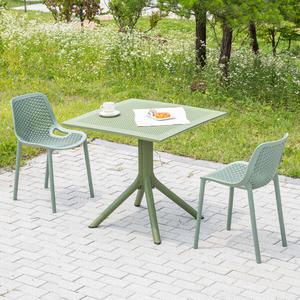 이브 800 사각 루이 2인 야외 실내 테이블 의자 세트 카페 정원