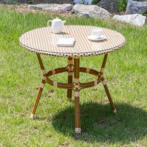 나탈리 900 원형 야외 테이블 테라스 정원 라탄 카페