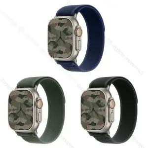 Apple Watch Ultra 2 GPS + Cellular 49mm 내추럴 티타늄 케이스 그리고 트레일 루프 (블루/그린/블랙)