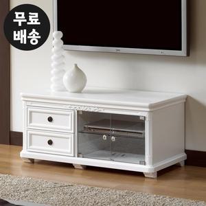 [벤티스가구]르 엔틱 거실장 미니 티비장 tv 다이 받침대 서랍장 티비다이 거실(화이트/1000)