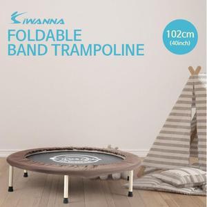 MJ_IW 이중 접이식 밴드타입 트램폴린 102cm 브라운
