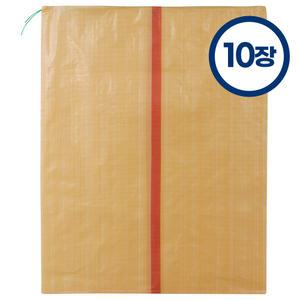 카시안 국산 마대자루 베이지 120kg 왕겨마대 100x130 10장 SN 폐기물 낙엽 분리수거 쌀포대 푸대