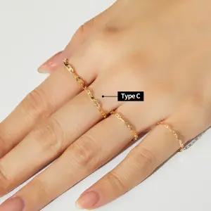 18K 신 사다리 체인 반지 Type C
