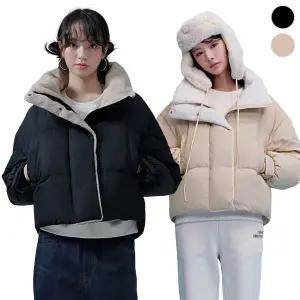 (체이스컬트) 보아 배색 HIGH-NECK 패딩 JUMPER/2Color