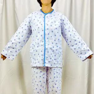 환자복 상의 남녀공용 순면 꽃무늬 병원용 환자복 상의만 사계절 착용