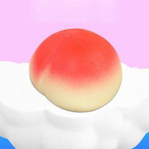 왕복숭아 주물럭장난감 3P