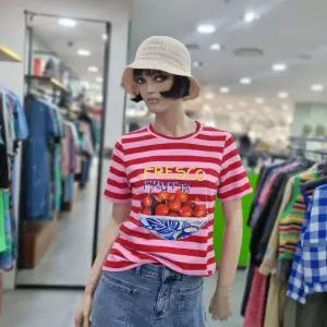 베네통/애플아울렛/면100% 과일 프린팅 티셔츠/BATSA5531