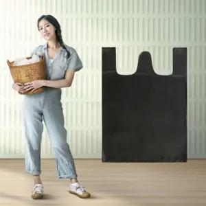 대형 검정 비닐봉투 20매입 65x98cm/봉투/손잡이/비닐/배접/쓰레기봉투/검은비닐봉투/봉지/속지/음식물