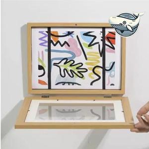 [기타]아이 그림 보관 편리한 액자 A3 디자인 미술