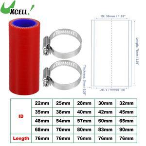 UXCELL 22mm 30mm 35mm 40mm 49mm 54mm 60mm 65mm 70mm 80mm-90mm 자동차 스트레이트 실리콘 호스 커플러