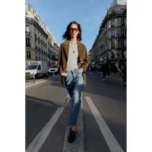 ZARA 자라 JEANS Z.02 STRAIGHT ANKLE 하이웨스트 - 미디움 블루[6164059427]