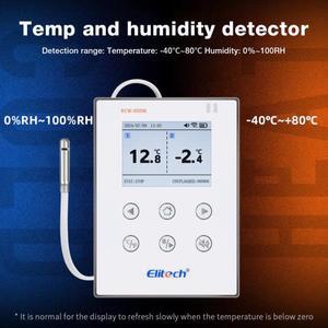 RCW 800W LCD 디스플레이 WiFi 온도  습도 데이터 로거  제어 외부 정밀 센서가 스마트