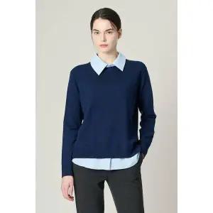 [BCBG](대구신세계)올앤선드리 텍스쳐 블록 카라 P/O(A4F8K324)