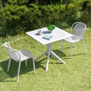 이브 700 사각 몬스 2인 야외 실내 테이블 의자 세트 카페 정원 테라스 커피숍 간이