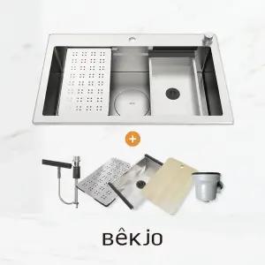 백조씽크 RECO85 + FOSS-M 리폼 사각볼 폭포수전 세트