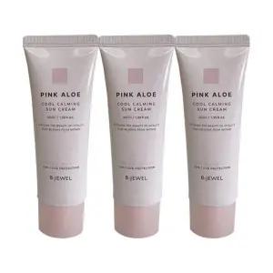 핑크 알로에 쿨카밍 선크림 40ml(SPF50+) 3개 비주얼