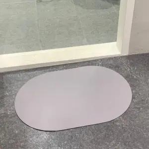 규조토 발매트 소프트 세척 가능한 발판 욕실 매트 회색색상 (WFJ8I46)