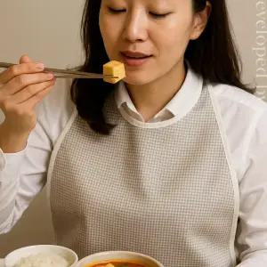 나와니스 에티켓 방수 에이프런/ 환자턱받이 앞치마 간병용품 어른신 요양원