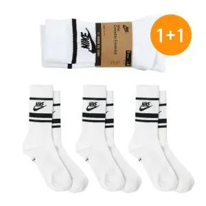 [나이키] 1+1/총6켤레 스포츠 양말 에센셜 중목 3PACK 화이트