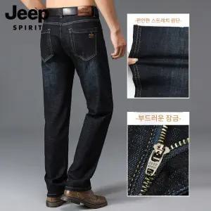 JEEP SPIRIT 남자 청바지 스판 스트레이트 빅사이즈 편한 청바지