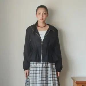 [롯데백화점]씨씨콜렉트 시스루 페플럼 후드 집업 C252MSJ036
