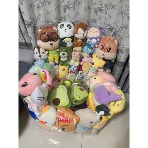 인형 수납 의자 투명 인테리어소품 스툴 특이함 보관함