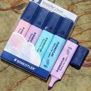 스테들러 Textsurfer classic 파스텔 형광펜 B 4색Set 문구반점 스테들러형광펜 수입필기구