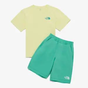 [노스페이스] [노스페이스키즈 공식] NT7UR31V 키즈 캠퍼 EX 크루 세트_BABY YELLOW