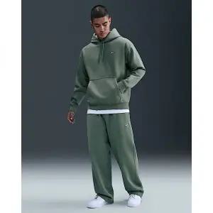 [나이키]{매장정품} NIKE 솔로 스우시 남성 플리스 오픈 헴 팬츠 - 클레이 그레이 그린화이트 HV1091-364