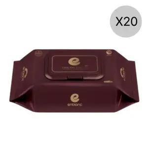 앙블랑 세이프 버건디 물티슈 80평량 캡형 70매 20팩 BNS