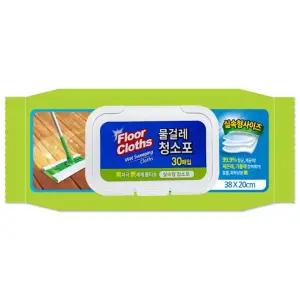 프리미엄 1회용 인기 실속 부직포 청소포 30매 리필형 청소물티슈 대형 물걸레청소포