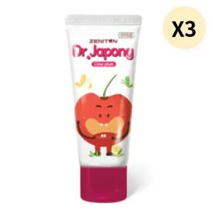 제니튼 키즈 불소 치약 1000ppm 라임자두향 60g X3개 BNS