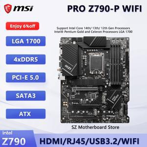 PRO Z790-P WIFI DDR5 메인보드, 인텔 코어 14세대/13세대/12세대 (i9-14900K/i7-14700K/i5-14600K) 호환 L