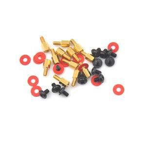 컴퓨터 PC 케이스 마더보드 라이저 나사 팬용 절연 와셔 황동 스탠드오프 6-32-M3 6.5mm 36 개세트