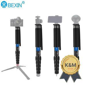 BEXIN P306C 전문 탄소 섬유 모노 포드 디지털 SLR 카메라 용 경량 야외 여행 삼각대 브래킷