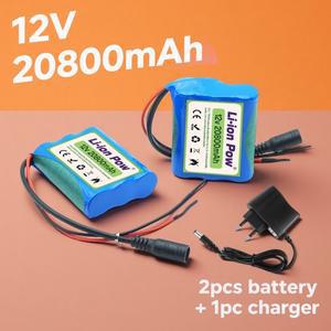새로운 12V 20800mAh 3S1P 18650 리튬 이온 충전지 팩 12.6V 보호 보드 충전기 포함