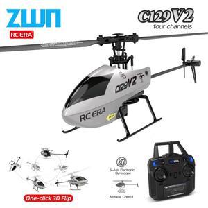 C129V2 RTF RC 헬리콥터 2.4G 4채널 6축 자이로스코프 3D 플립 고도 안정성 원격 조종 항공기 (어린이  성