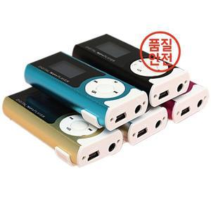 미니 USB 클립 플레이어 MP3 LCD 화면 16GB SD TF 카드